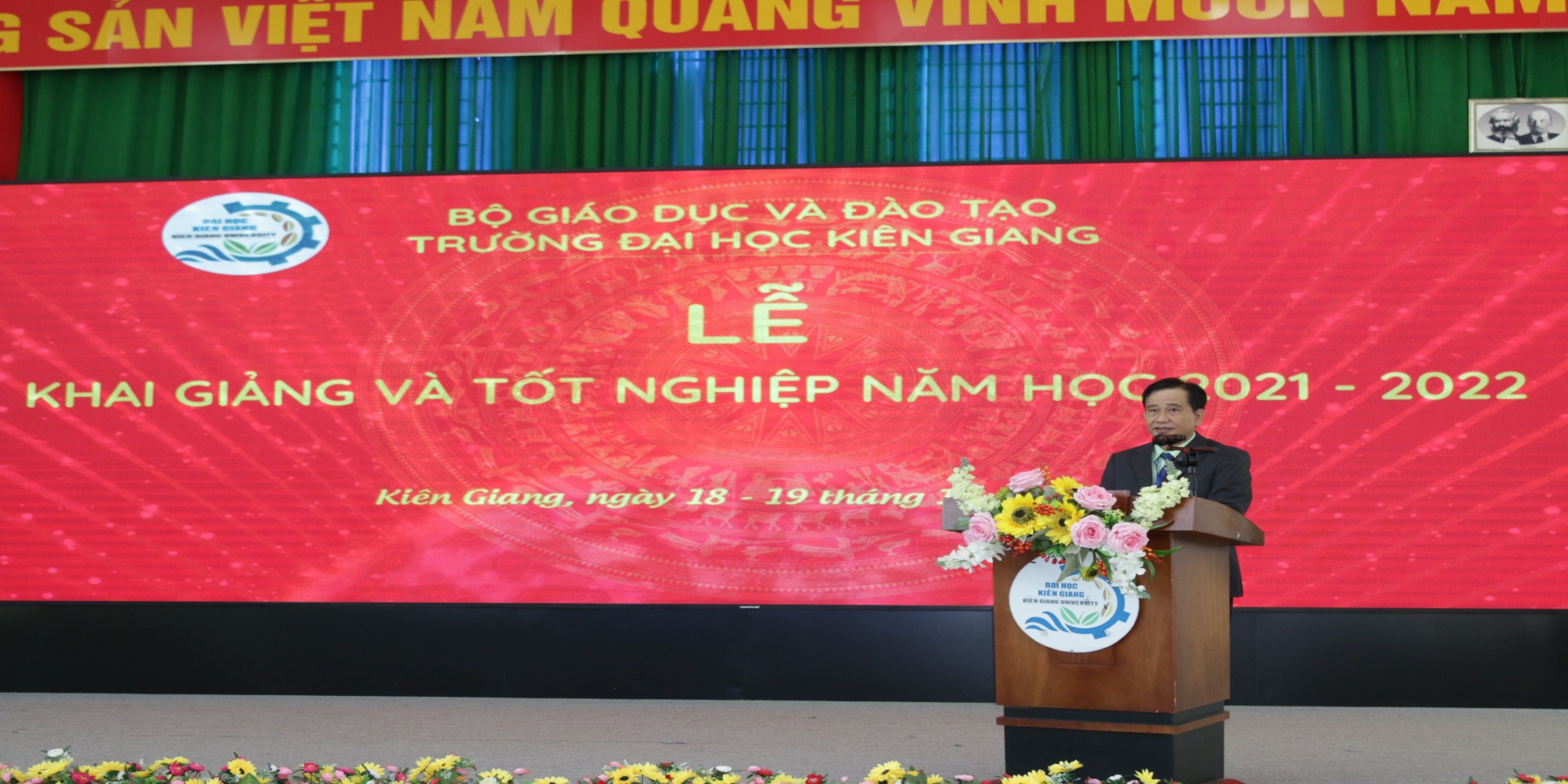 Trường Đại học Kiên Giang tổ chức khai giảng năm học 2021 – 2022