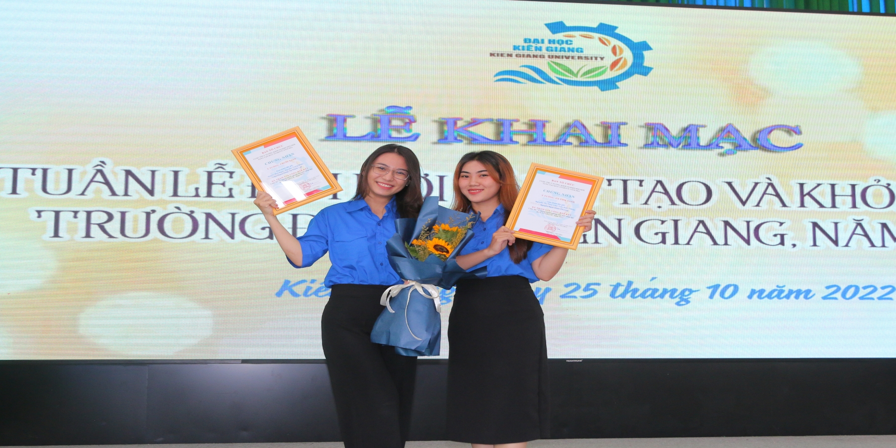 Hơn 200 sinh viên Trường Đại học Kiên Giang tham dự khai mạc Tuần lễ Đổi mới sáng tạo và khởi nghiệp năm 2022