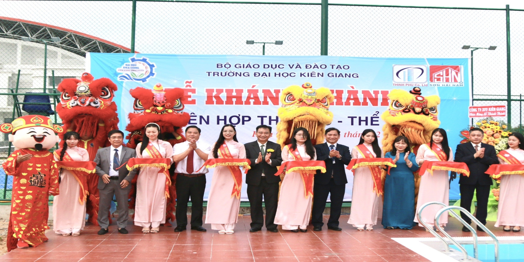 Trường Đại học Kiên Giang khánh thành khu liên hợp thể dục thể thao 