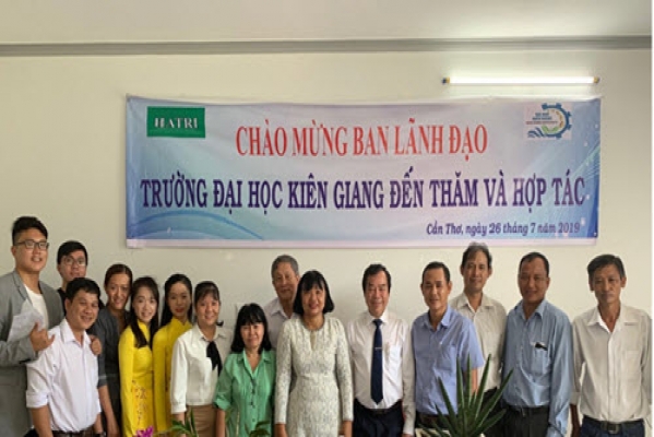 Trường Đại học Kiên Giang ký hợp tác với viện HATRI (26.7.2019)