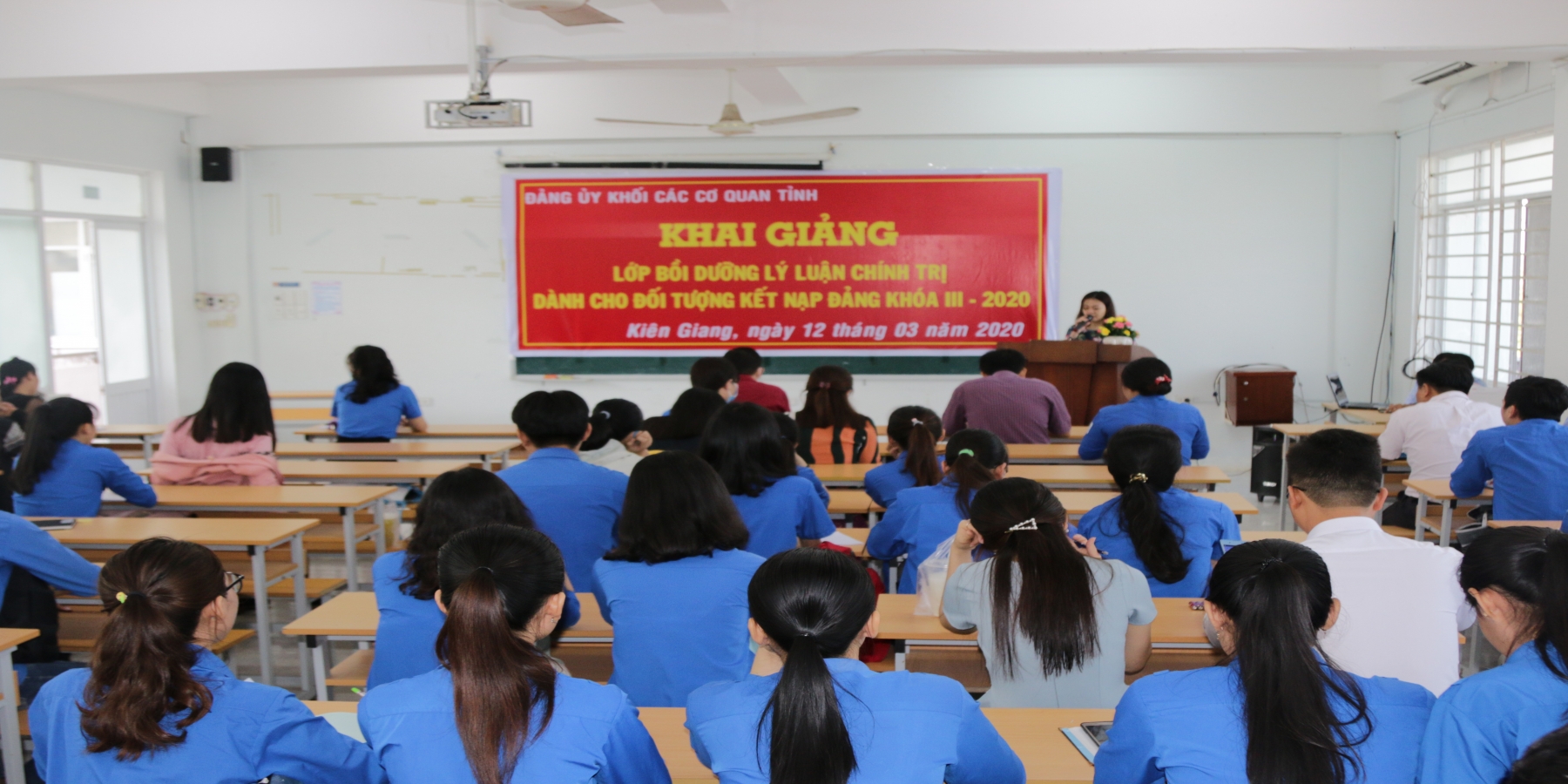 63 đoàn viên ưu tú của Trường Đại học Kiên Giang tham gia lớp Cảm tình Đảng