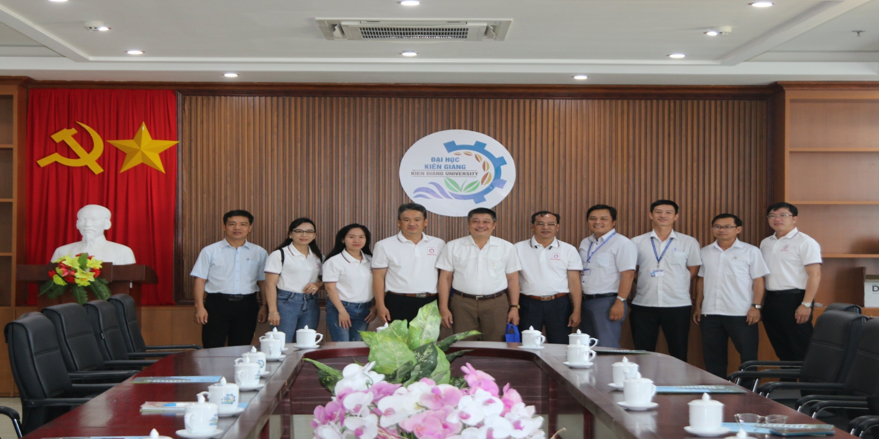 Trường Chính trị Đồng Tháp đến nghiên cứu thực tế tại Trường Đại học Kiên Giang