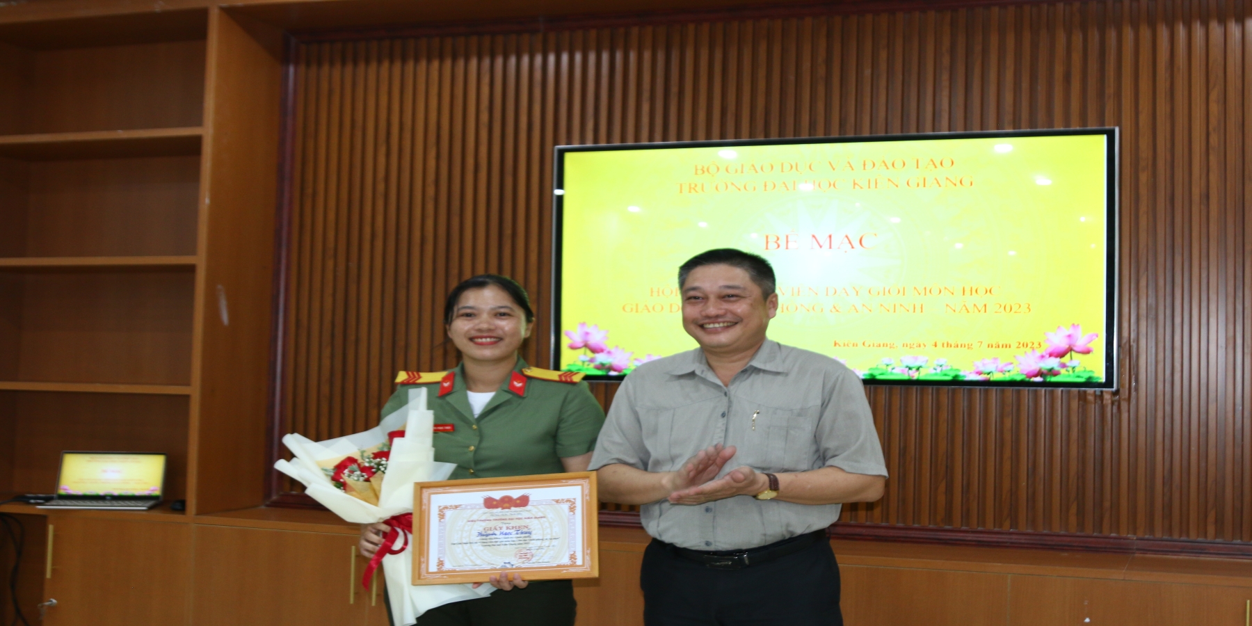 Tổ chức Hội thi “Giảng viên dạy giỏi môn học Giáo dục quốc phòng và an ninh, Trường Đại học Kiên Giang, năm 2023”