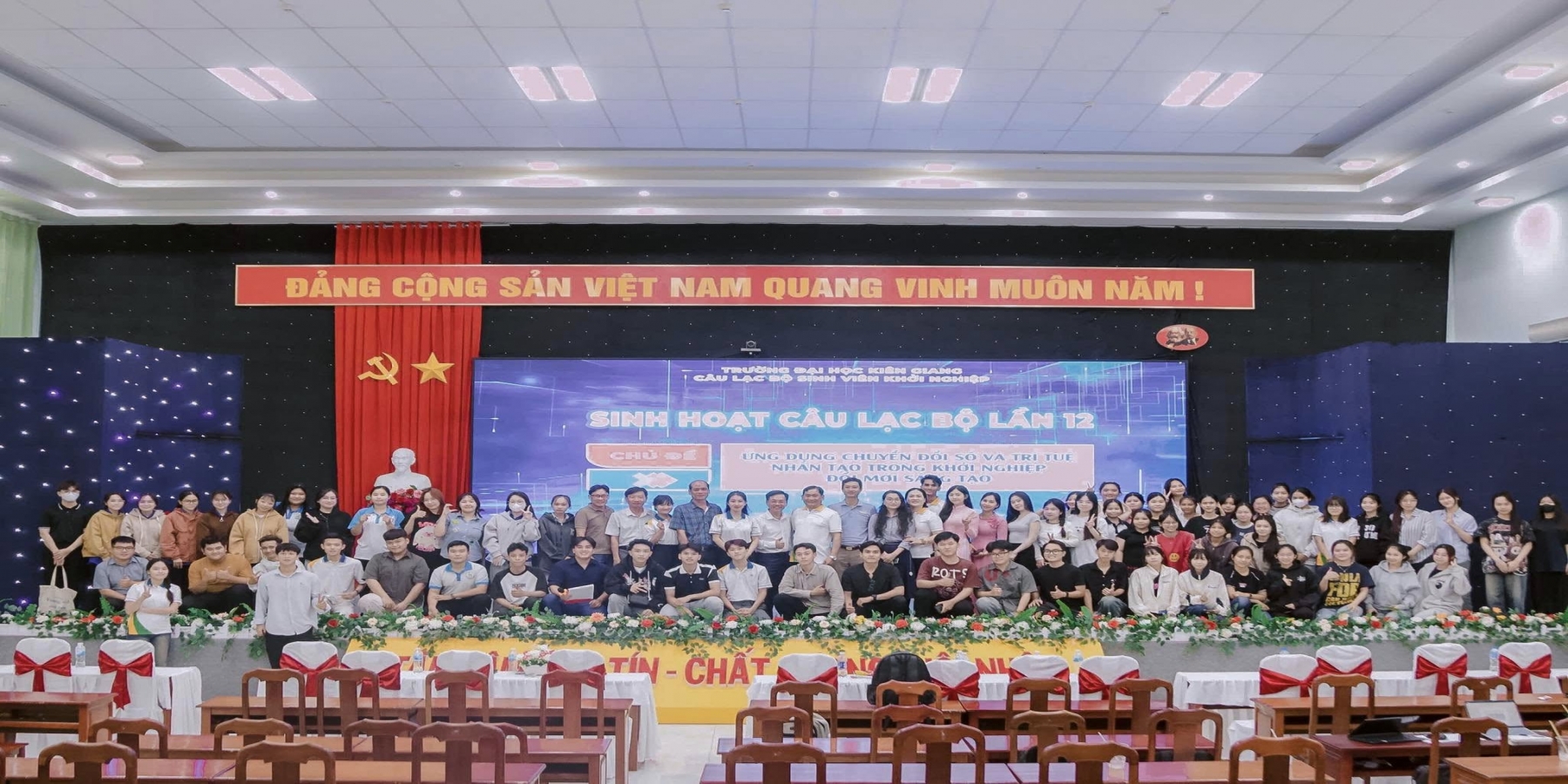 CLB “SINH VIÊN KHỞI NGHIỆP” TRƯỜNG ĐẠI HỌC KIÊN GIANG TỔ CHỨC SINH HOẠT LẦN THỨ 12 VỚI CHỦ ĐỀ “ỨNG DỤNG CHUYỂN ĐỔI SỐ VÀ TRÍ TUỆ NHÂN TẠO TRONG KHỞI NGHIỆP ĐỔI MỚI SÁNG TẠO”