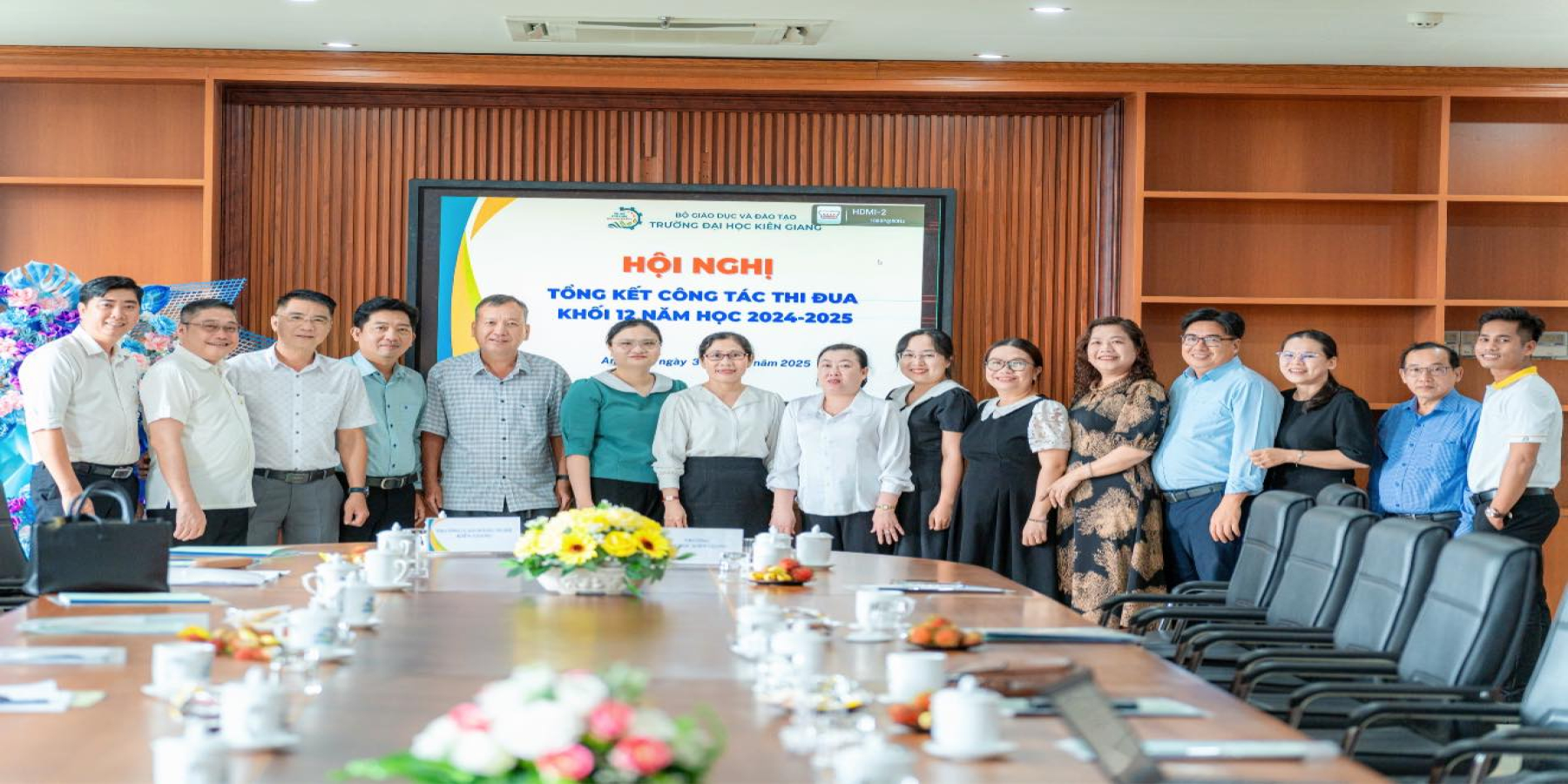 TRƯỜNG ĐẠI HỌC KIÊN GIANG TỔ CHỨC HỘI NGHỊ TỔNG KẾT THI ĐUA KHỐI 12 NĂM HỌC 2024–2025